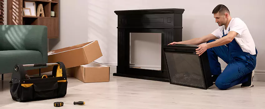 Old Rusted Metal Fireplace Repair And Replacement in Sycamore, IL