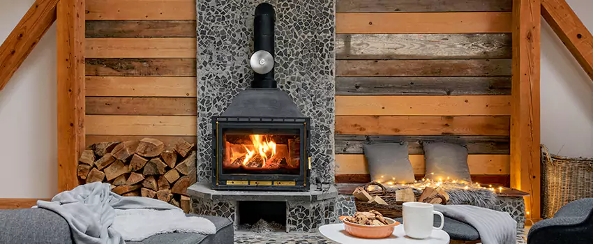 Thelin Hearth Products Direct Vent Gas Stove Fireplace Inspection in Sycamore, Illinois